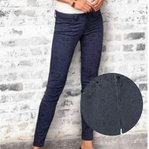 Cabi Lace Print Curvy Skinny Jeans 6